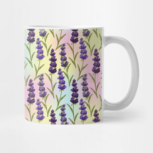 Lavender Flowers Pattern by Designoholic